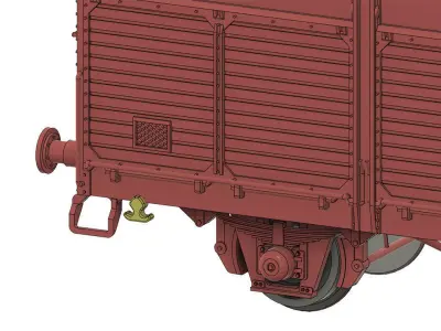 ROLLS-0028 SJ Litt Fb tall top Gondola freight car in H0-scale 3D print model