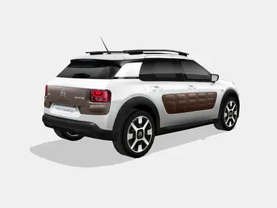 Citroen C4 Cactus Low-poly 3D model