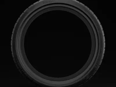 Realistic Tires Pirelli P ZERO PZ4 Realworld Size 3D Model 3D model