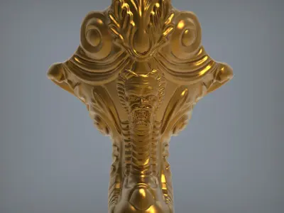 Furniture leg 3D print model
