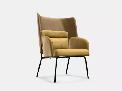 BINGSTA High-back armchair 1 Low-poly 3D model