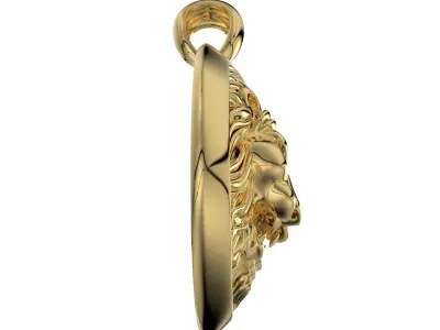 lion pendant 3D print model
