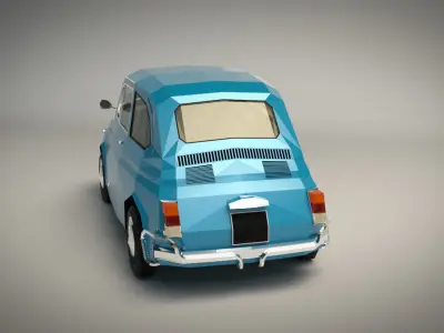 Low Poly City Car 05 Low-poly 3D model