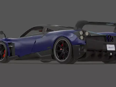 2016 Pagani Huayra BC 3D Model Limited Edition Hypercar 3D model
