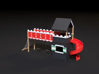 children playhouse pirates 3D model