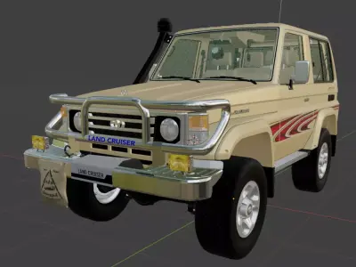 Toyota Land Cruiser 70 3D model