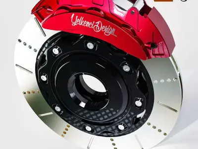 Alias Nurbs Car Brakes - High Quality and Detailed 3D model