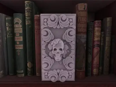Memento Mori Booknook 3D print model