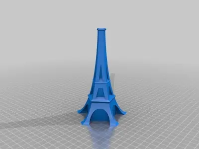 Multi Sided Eiffel Style Vases Free 3D print model