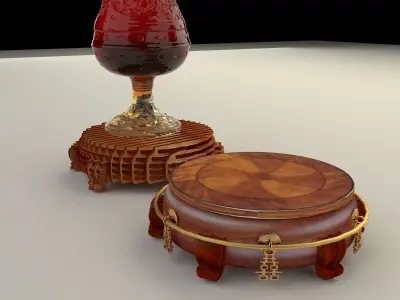 Chinese display stand 3D model