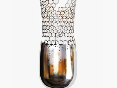 Decorative vases set 01 3D model