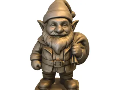 gnome decoration  Low-poly 3D model