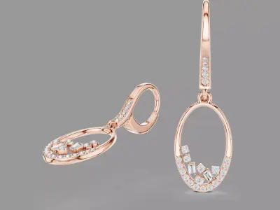  Diamond Drops  3D print model