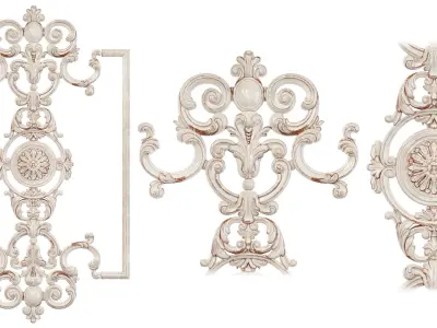 Classic carved 209 3D model