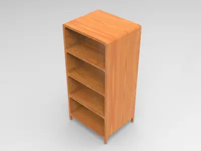 Pess Bookshelf Low-poly 3D model