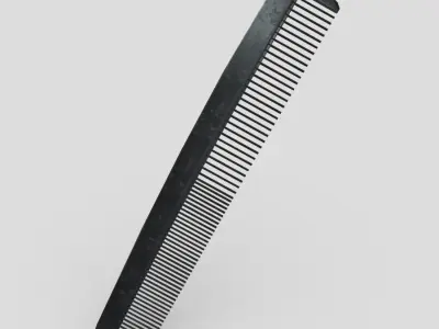 Hair Comb 3 Low-poly 3D model