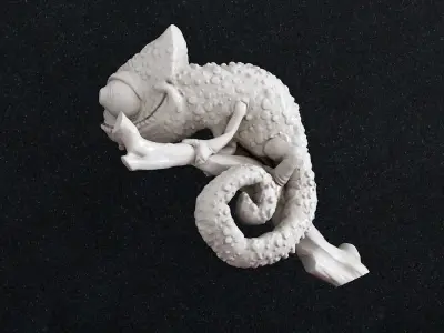 Chameleon wall decor 3D print model