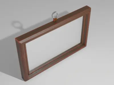 Picture frame Low-poly 3D model Low-poly 3D model