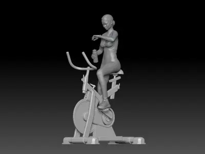 SPINNING CLASS GIRL 3 3D print model