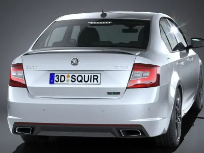 Skoda Octavia RS 2017 3D model