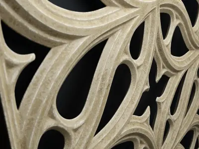 Paneling belonging to Carlisle Cathedral  1842 V5 3D model