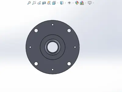 3oz Paper Cup Machine Flange High-Quality Industrial Component 3D print model