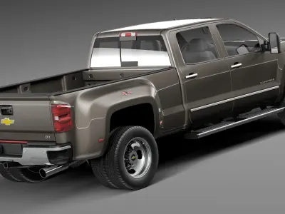 Chevrolet Silverado HD CG 2015 Long 3D model