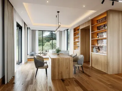 Modern interior 3d scene model 3D model