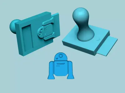 Stamp 99 Star Wars R2D2 - Fondant Decoration Maker Toy 3D print model