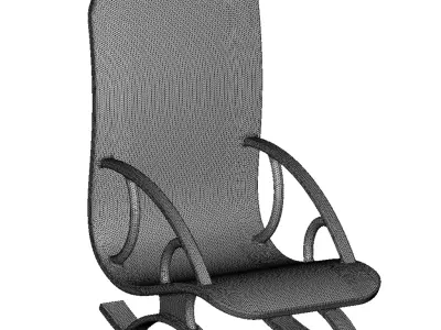 Plastic Premium Rocking Chair Toy 3D model