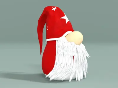 Gnome Low-poly 3D model