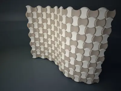 09 3DECOR PATTERN WALL Low-poly 3D model