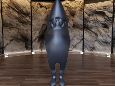 Hello I am Shark Sculpture Figure Fan Art Toy  3D print model