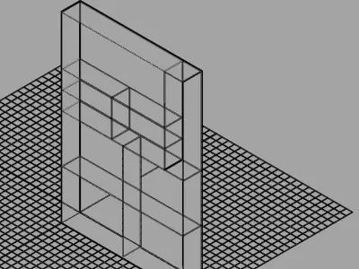 wardrobe cupboard storage  3D print model