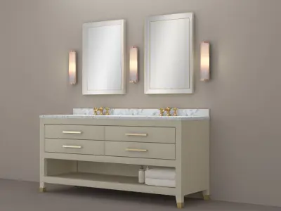 GRAYDON SHAGREEN DOUBLE WASHSTAND 3D model