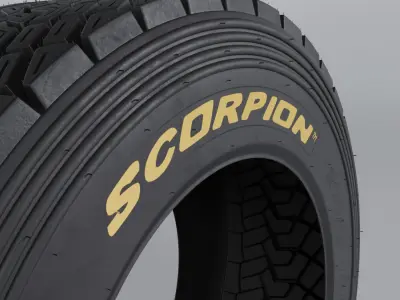 Pirelli Scorpio KX WRC tire 3D model