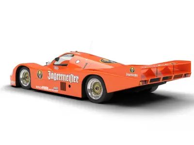 Porsche 956 Group C Brun 1982 Jagermeister Racing 3d model  3D model