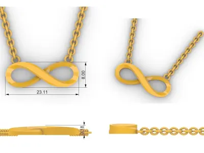 Infinity Pendant  3D print model
