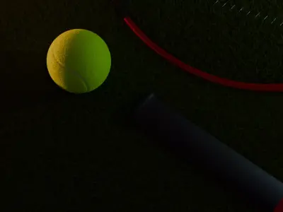 tennis racket 3D model purchase