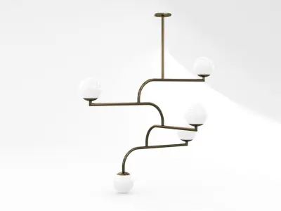 Decorative Ceiling Light Fixture 002 3D model