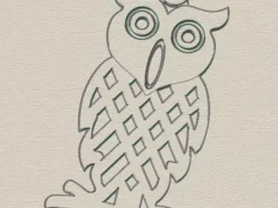 owl free pendant  Free 3D print model