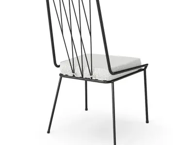 Pavilion Armless Outdoor Dining Chair 3D model