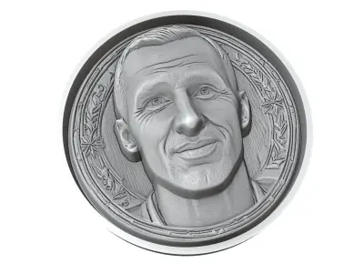 Giorgio Chiellini Footballer Medallion 3D print model