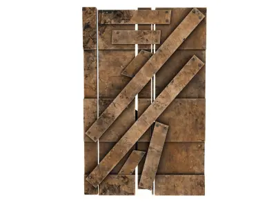 Medieval Wooden Wall - Low Poly 3D Model Low-poly 3D model