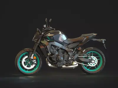 Base model Yamaha MT 09 2024 3D model