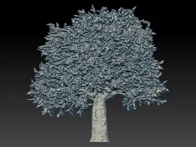 3D TREE golden 3D model