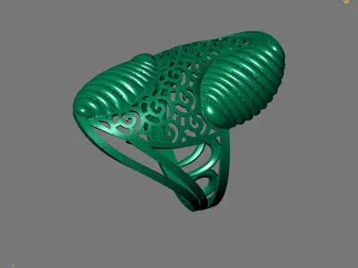 Women Plain Ring Ready STL Models Womens Ring 3d models 3D print model 8