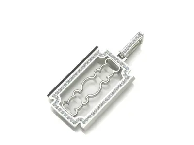 razor diamonds  pendant  3D print model