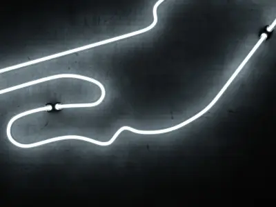 Neon 3D Model 17 - Race Track 2 - Le Mans 3D model