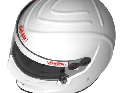 Simpson Diamondback - Stig Helmet 3D model